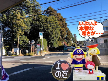 本番な寒さの野田市