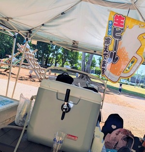 生ビールの楯幕大成功