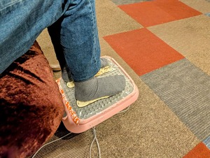 足裏マッサージ機も無料で利用できます。