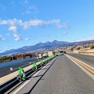 国道17号から伊香保・榛名山が綺麗