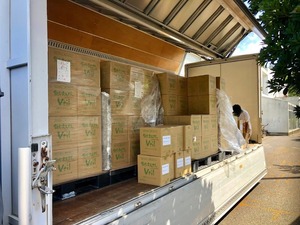 長期保存水の納入