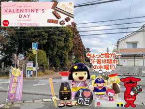 今朝は雲が出てきて、午後は晴れ間もな野田パワスポ