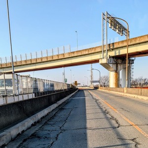 2年ぶりの首都高速!八潮入り口に向かう