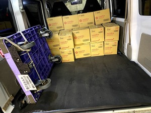 キッコーマン御用蔵の積み込み作業