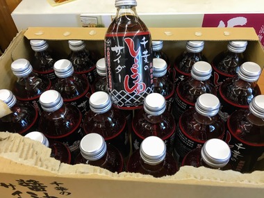 大量の醤油サイダー