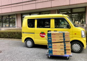 液体ミルクの搬入