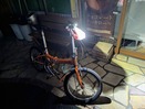 自転車で帰宅|新規自転車ライト設置