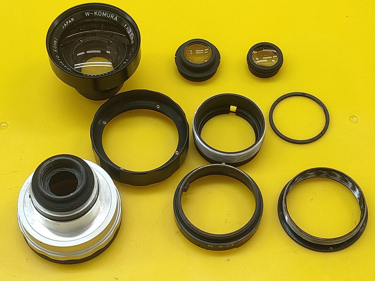 W-KOMURA 35mmF2.5の修理 : 副店長のレンズ修理のススメ