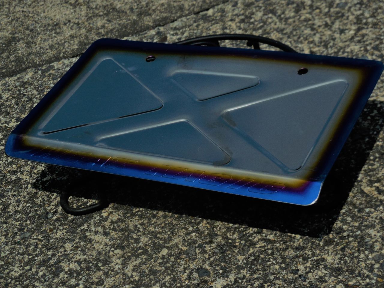 オオニシヒートマジック ナンバーホルダー チタン 中古 （オオニシ 