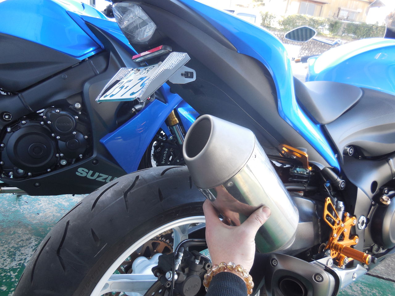 バイク gsx-s1000f オリジナル HEAT MAGIC マフラー