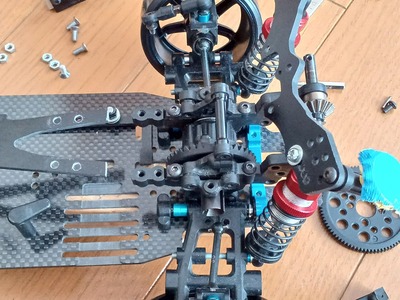2024/12/26の作業：3Racing Sakura D5RR Mサイズのリヤモーター化