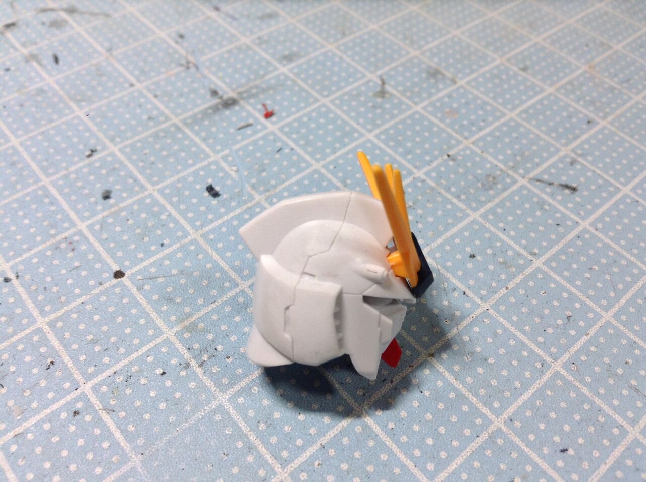 22 11 12の作業 ガンプラ Hguc Nガンダムの製作 頭部と上半身のスジ彫り お父さんの作業部屋