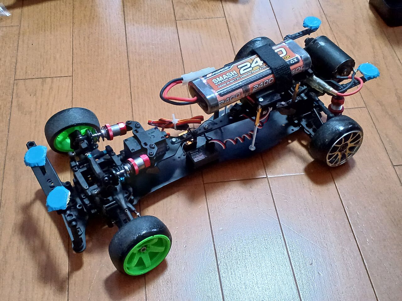 2025/2/25の作業：3Racing Sakura D5RRのアスファルトドリフト