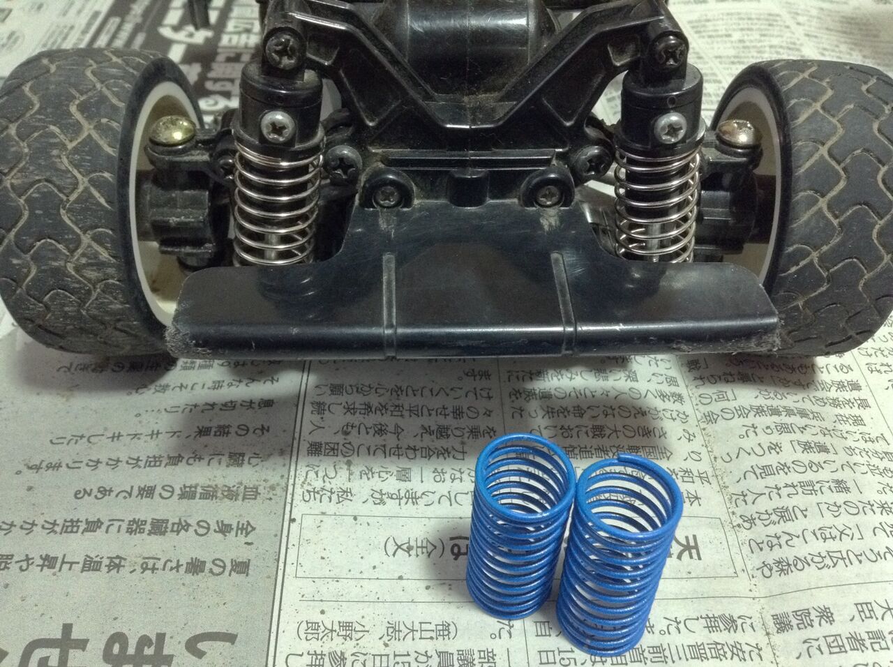 20220/2/13の作業：タミヤ TL-01のモーターとスプリングの交換