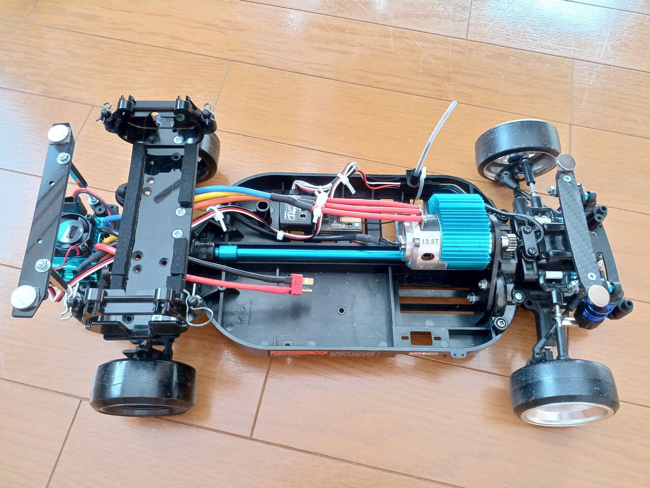 2024/8/15の作業：タミヤ TT-01フロントモーターのレイアウト小