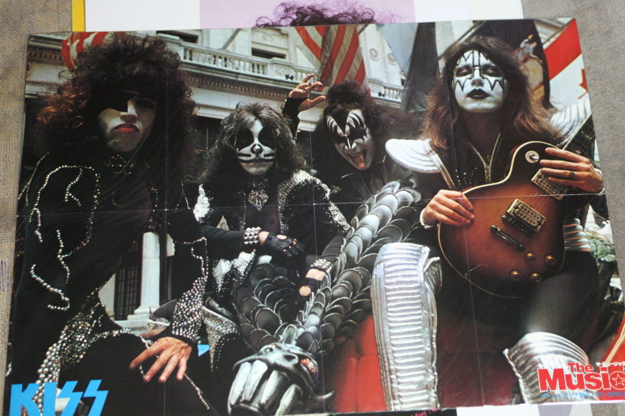 こんなのでてきた １９７６年イーグルス来日公演ポスター ランディ マイズナー 夏木マリ シェリー カーリー ｋｉｓｓ ｙｍｏ 多趣味なアナログ親父