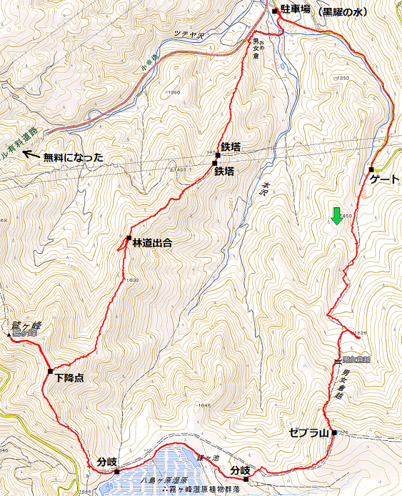 523 ゼブラ山~鷲ヶ峰