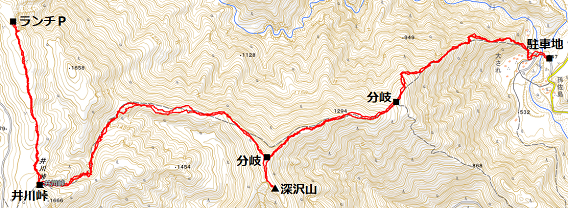 521 深沢山～井川峠