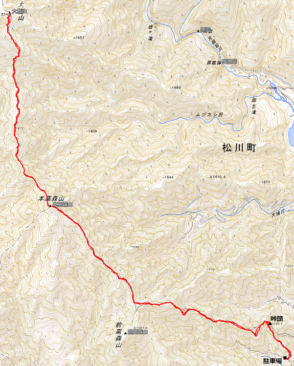 523 本高森山~大島山2