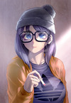 喫煙女子のコピー