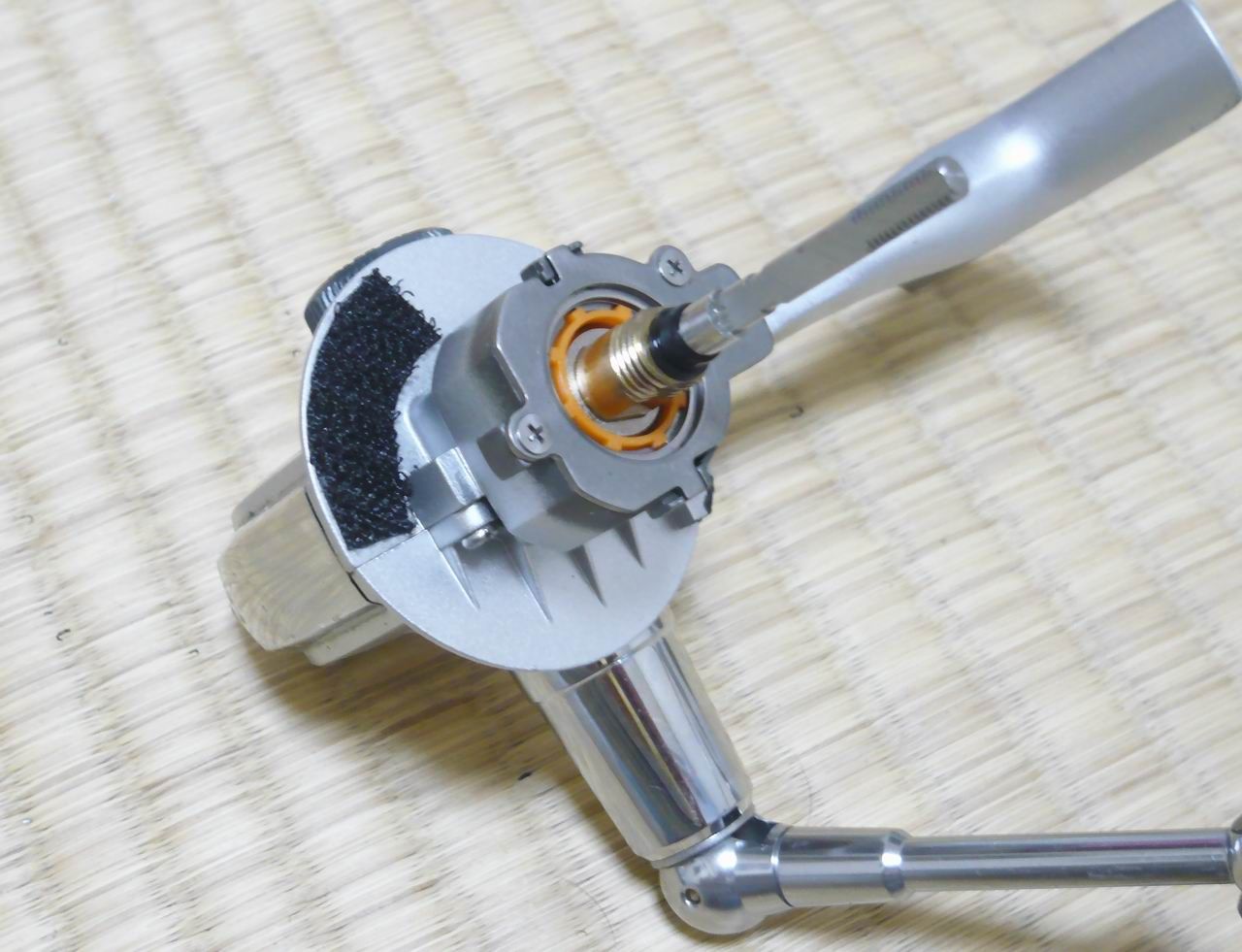スピニングリールにローターブレーキ ハンドメ野郎の生息地 スピニングリールにローターブレーキ ハンドメ野郎の生息地