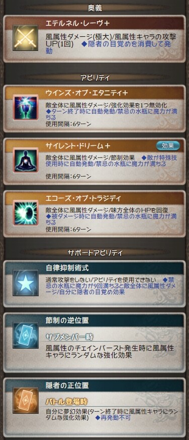 止水の隠者 エスタリオラ グラブル検証log