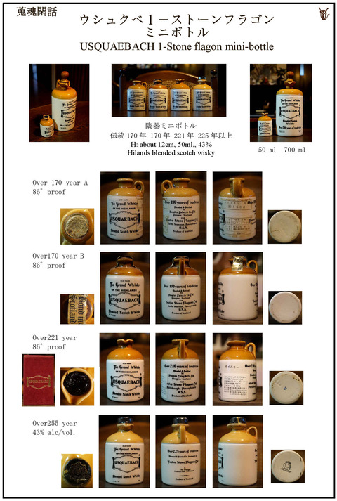蒐魂閑話：ウシュクベ１－ストーンフラゴンミニボトル図