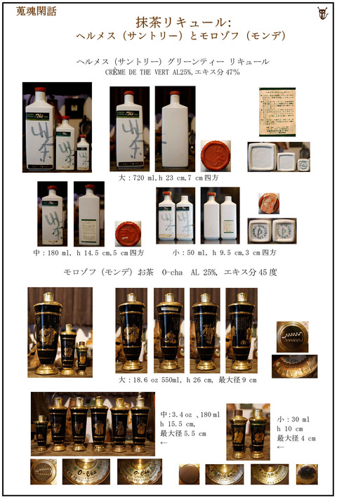 蒐魂閑話：抹茶リキュール図