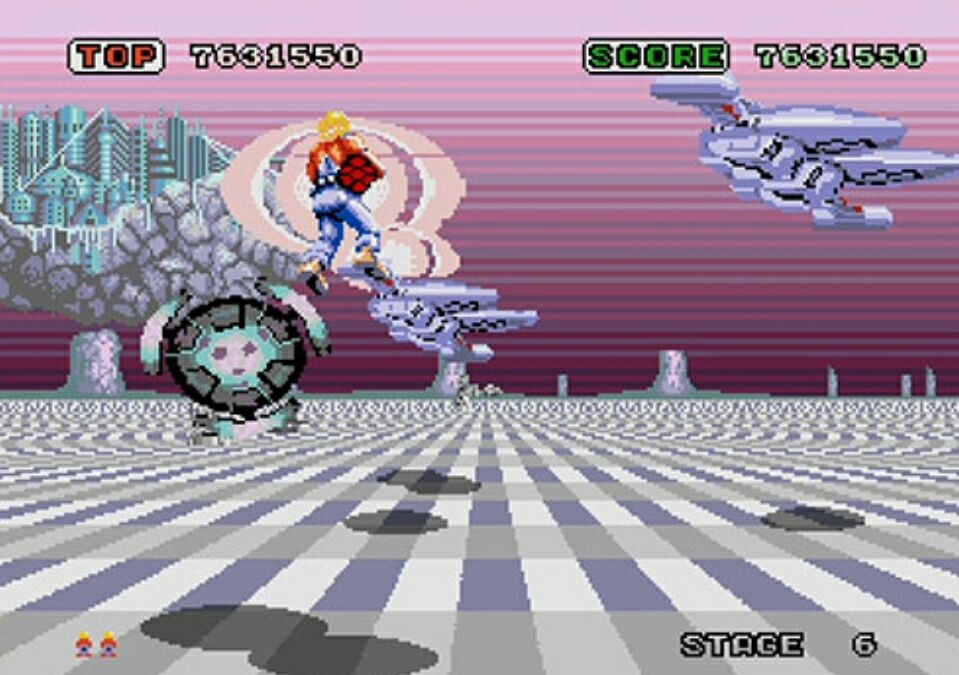 移植版に新たな1ページ…セガマークV版「スペースハリアー