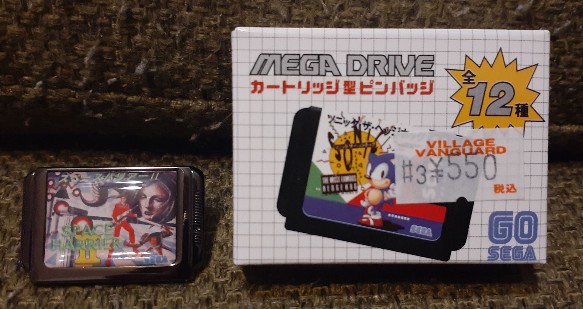 SEGA MEGA DRIVE カートリッジ型ピンバッチ 全12種 SEGA MEGA DRIVE カートリッジ型ピンバッチ 全12種 SEGA MEGA DRIVE