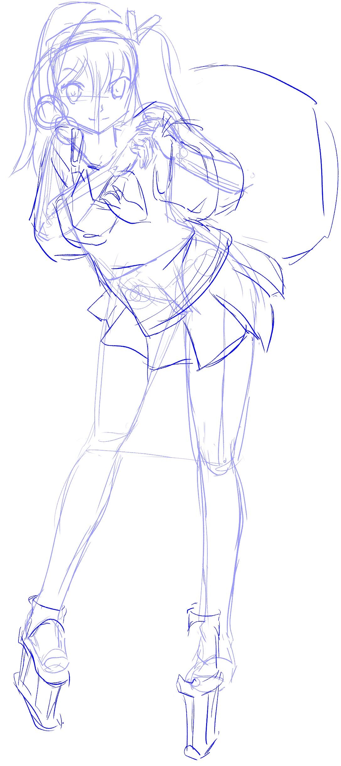 イラスト練習 21 12 24 1年前の絵と比較 模写 艦これ 軽空母 龍驤 より 535枚目 ウサコッツ パパのお絵描き修行