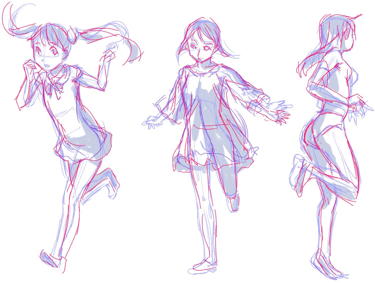 イラスト練習 21 8 28 模写 アニメーターが教えるキャラ描画の基本法則 ウサコッツ パパのお絵描き修行