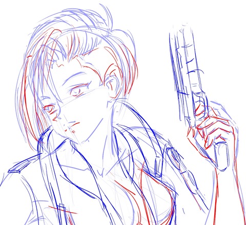 イラスト練習 21 1 6 1 模写 サイバーパンク77 ウサコッツ パパのお絵描き修行