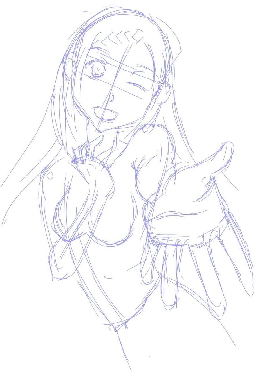 イラスト練習 11 7 模写 ソードアートオンライン画集より ウサコッツ パパのお絵描き修行