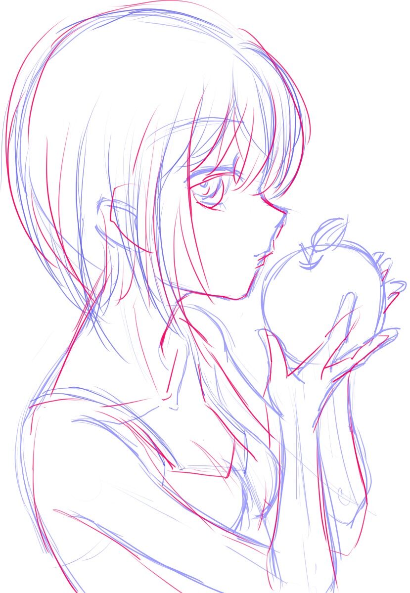 イラスト練習 21 4 24 模写 Aちき画集 Astra より 660枚目 ウサコッツ パパのお絵描き修行