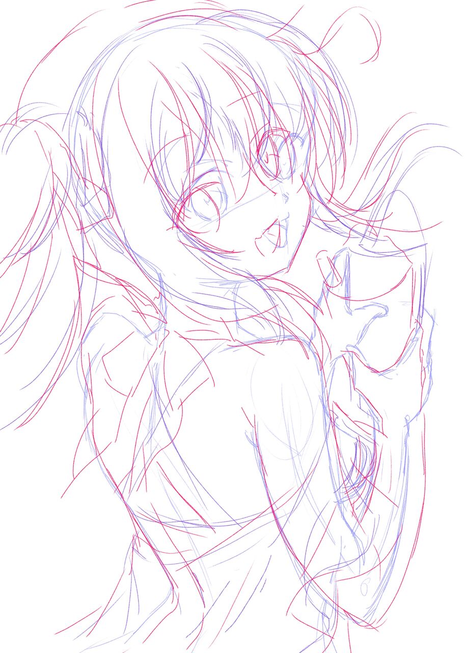 イラスト練習 21 10 11 模写 ボクの理想の異世界生活 より 460枚目 ウサコッツ パパのお絵描き修行