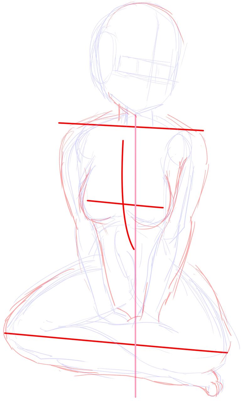 イラスト練習 10 8 あぐら ウサコッツ パパのお絵描き修行