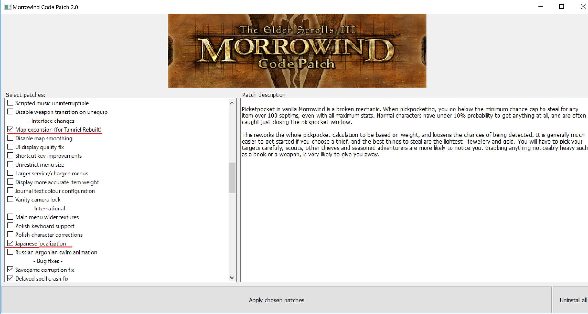 Mgso Morrowind Rebirth Tamriel Rebuilt バニラ部分のみ日本語化手順 赤山
