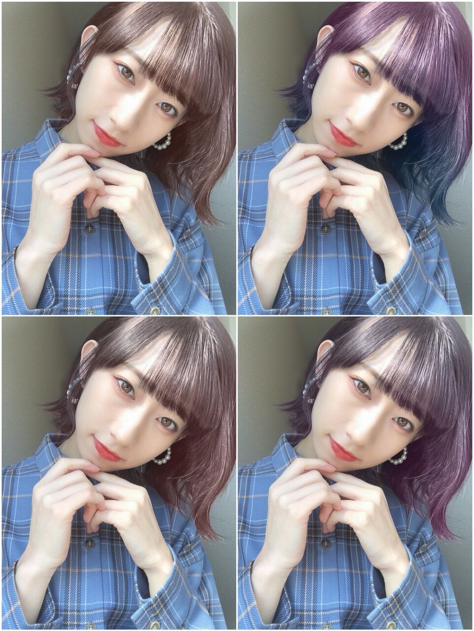 前田こころ アプリで髪色変えるのがあってやってみたよ ハロプロメモ