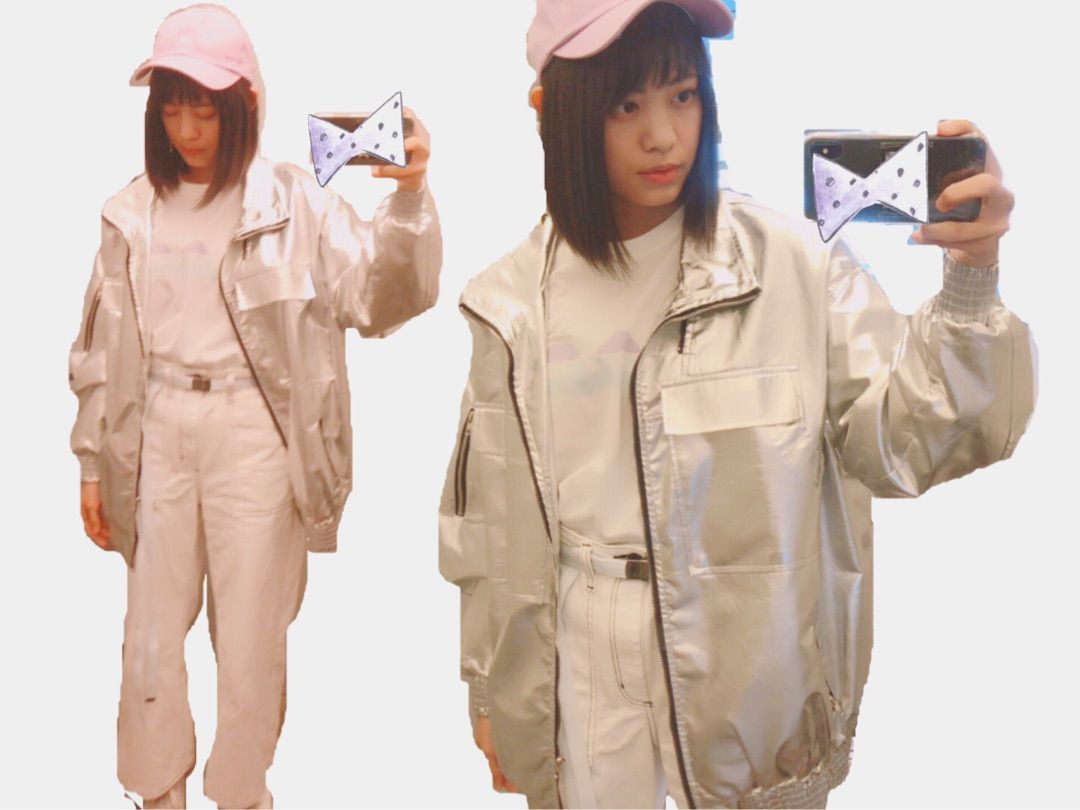 岸本ゆめのさん 竹内さんからもらった可愛いtシャツとキャップにアルミホイルジャンパーを合わせてしまう ハロプロ研修生まとめブログ