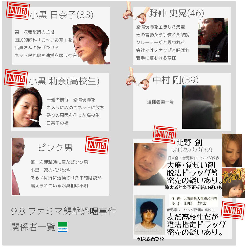 ファミマ恐喝 コンビニ店員に土下座させ動画投稿 新たに女2人を逮捕 2ch 鬼女 小黒 親子 野中 北野 宇草 ニュースまとめボックス 2chまとめブログ ファミマ恐喝 コンビニ店員に土下座させ動画投稿 新たに女2人を逮捕 2ch 鬼女 小黒 親子 野中 北野 宇草 ニュースまとめボックス 2chまとめブログ