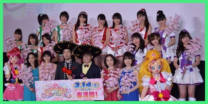 【動画あり】モーニング娘。'15　 プリキュア主題歌『イマココカラ』初披露　『映画プリキュアオールスターズ　春のカーニバル♪』完成披露舞台挨拶 