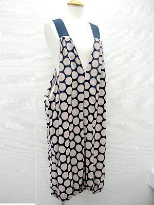 水玉バルーンサロペット