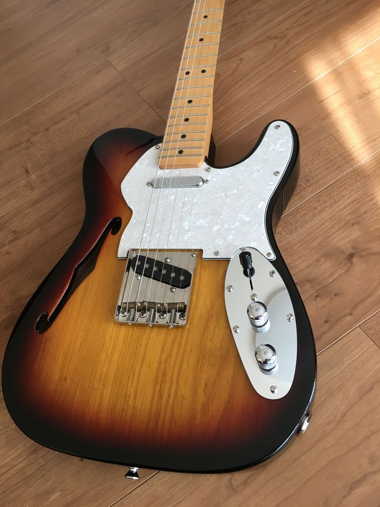 自作　テレキャスター i built a Telecaster Thinline Body [Full Build Telecaster