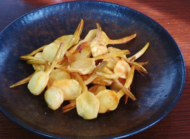 根菜の素揚げ くわいとごぼう 今日 京 のおばんざい なぁに 根菜の素揚げ くわいとごぼう 今日 京 のおばんざい なぁに
