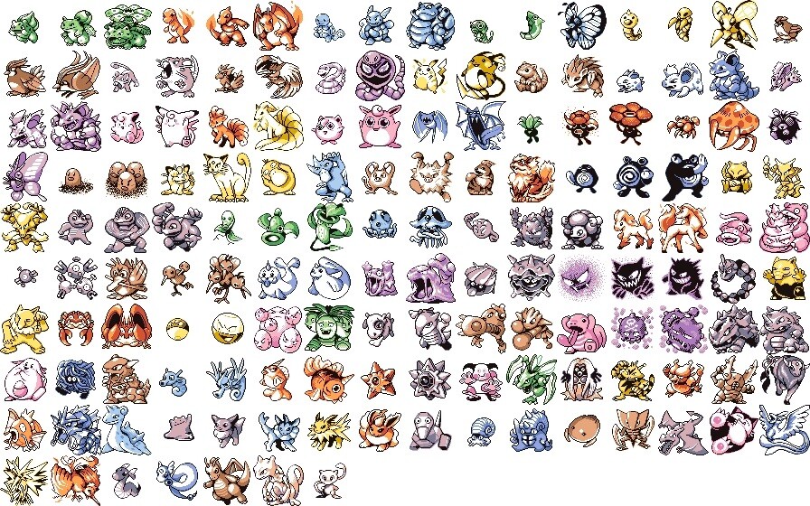 初代ポケモン 青版のドットｗｗｗｗｗｗｗｗｗ 1990ちゃんねる
