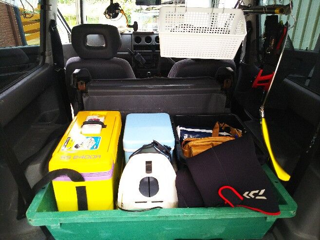 低価格で作成 鮎釣り用品の収納 ジムニー 釣りキチ三子の釣れづれ日記