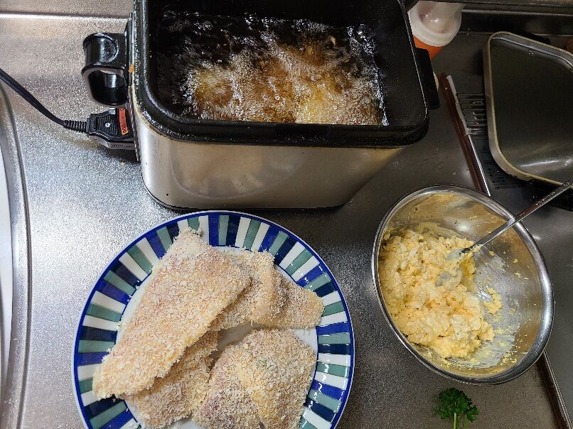 コロダイのフライ タルタルソース添え クリスマスにはシャケを食え 釣りキチ三子の釣れづれ日記