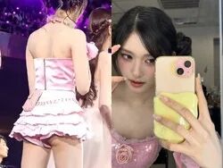 ◆【ハプニング動画あり】韓国アイドルグループIVEのイソがハミケツしてパイパン割れ目を晒すwww