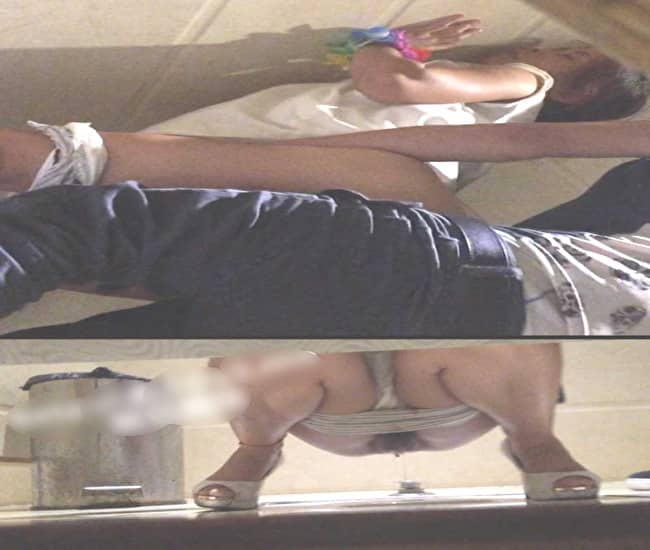 ◆【盗撮】公衆トイレで男に中出しされた精子を小便で流す女さん、激写される…（動画あり） 変態の宴Ⅱ